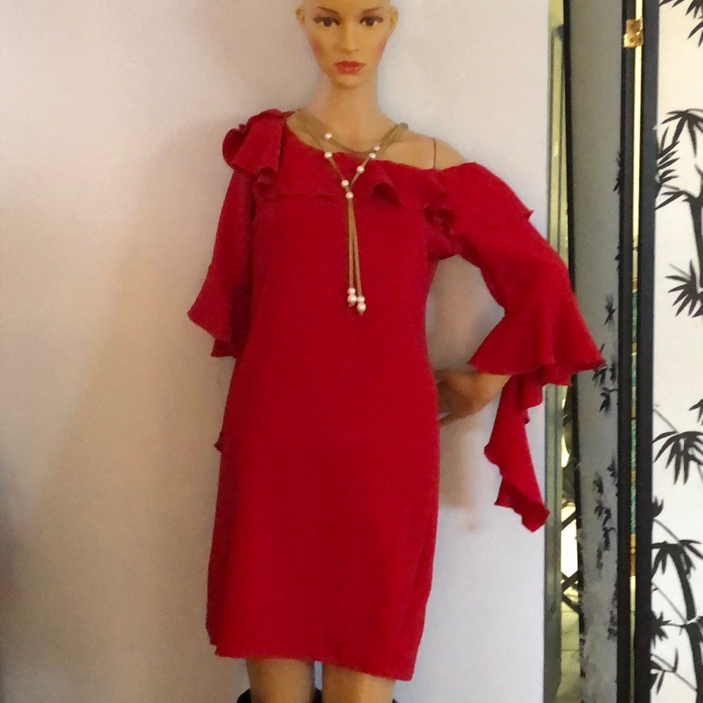 Sexy red dress